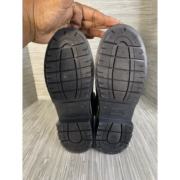 Marc Fisher LTD Womens Fairly Winter Boots Black Fur Trim Ankle Lace Up 10 M New - Picture 9 of 9